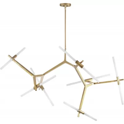 Стеклянная подвесная люстра Agnes 10399/14 GD Loft It