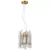 Хрустальный подвесной светильник Feeriya 2114/05/02P цилиндр прозрачный Stilfort
