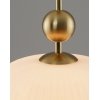 Стеклянный подвесной светильник Creamy V10911-P форма шар белый