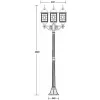 Стеклянный наземный фонарь LONDON L 64808LB Bl белый Oasis Light