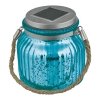 Стеклянный уличный подвесной светильник  USL-M-210/GN120 BLUE JAR цилиндр Uniel