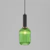 Стеклянный подвесной светильник Bravo 50181/1 зеленый цилиндр Eurosvet