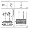 Стеклянная подвесная люстра Fabio SL1170.103.12 прозрачная ST Luce