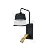 Бра Comfy 598/1A Black/Brass прозрачное цилиндр Escada