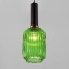 Стеклянный подвесной светильник Bravo 50181/1 зеленый цилиндр Eurosvet