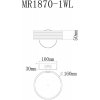 Настенный светильник Vinsent MR1870-1WL прозрачный