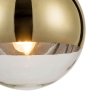 Стеклянный подвесной светильник Terra VL2151P11 форма шар прозрачный Vele Luce