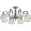 Стеклянная потолочная люстра Аманда 481015308 прозрачная MW-Light