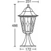 Стеклянный наземный фонарь PETERSBURG lead GLASS 79804lg Bl прозрачный Oasis Light