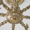 Стеклянная потолочная люстра Caldera 60106/8 античная бронза белая Eurosvet