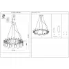 Хрустальная подвесная люстра Ancona SL1227.303.08 прозрачная ST Luce