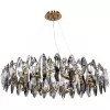 Стеклянная подвесная люстра Ophelia 7203/17 LM-12 серая Divinare