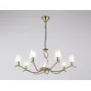 Стеклянная подвесная люстра High Light LH57093 белая цилиндр Ambrella