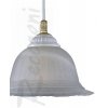 Стеклянный подвесной светильник  L.9602/16 конус белый Reccagni Angelo