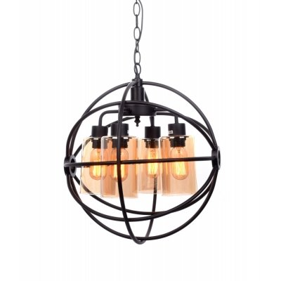 Подвесная люстра Stradi LDP 11509-4 BK Lumina Deco