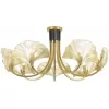 Стеклянная потолочная люстра Ventaglio 4870/7 цвет золото Odeon Light