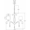 Подвесная люстра Aramco V2601-5P конус белая