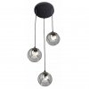 Стеклянный подвесной светильник  V4540-1/3S форма шар серый Vitaluce