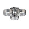 Стеклянная потолочная люстра Foresta SL483.702.03 цилиндр серая ST Luce