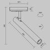 Трековый светильник Focus T TR141-1-6W3K-M-BS цилиндр Maytoni