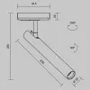 Трековый светильник Focus T TR141-1-6W3K-M-BS цилиндр Maytoni