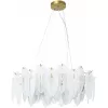 Стеклянная подвесная люстра Evie A4052SP-8SG прозрачная Artelamp