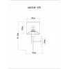 Бра Proxima A4031AP-1PB белое цилиндр Artelamp