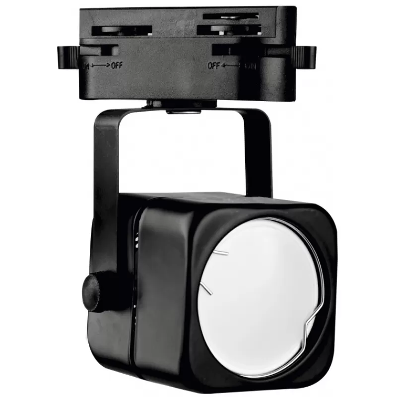 Трековый светильник  UBL-Q320 GU10 BLACK куб черный Volpe Трековый светильник  UBL-Q320 GU10 BLACK куб черный Volpe