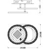 Потолочный светильник MIRA 10214/2LED круглый прозрачный Escada