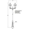 Наземный фонарь MUNICH 2L 79759LA/A2 Bl прозрачный Oasis Light