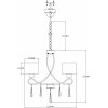 Подвесная люстра Mae V2562-3P цилиндр белая