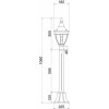 Стеклянный наземный фонарь Rivoli O026FL-01B прозрачный конус Maytoni