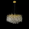 Стеклянная подвесная люстра Savage 8006-D800 GD прозрачная iLamp
