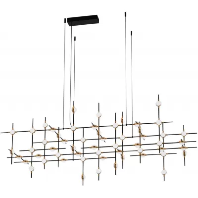 Подвесная люстра Molecular MD18001067-55A  black/gold DeLight Collection