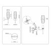 Стеклянное бра High Light LH55204 конус прозрачное Ambrella
