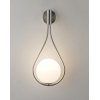 Стеклянное бра Barocco V11576-1W белое форма шар