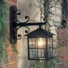 Стеклянный настенный фонарь уличный Winchester BL19-BLACK прозрачный Elstead