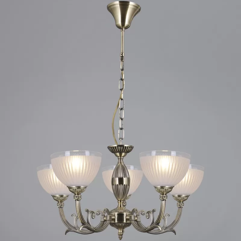 Стеклянная подвесная люстра  IL9939-5PSQ-24 AB CAPELLA белая Стеклянная подвесная люстра  IL9939-5PSQ-24 AB CAPELLA белая