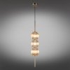 Стеклянный подвесной светильник Zhizel APL.608.26.03 форма шар цвет янтарь Aployt