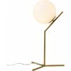 Стеклянный интерьерная настольная лампа Renzo RENZO 81423/1F GOLD SATIN белый форма шар Natali Kovaltseva