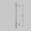 Крепление потолочное Accessories for tracks Flarity TRA159C-D1-PT Maytoni