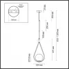 Стеклянный подвесной светильник Flari 4810/1 форма шар белый Odeon Light