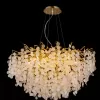 Стеклянная подвесная люстра Savage 7004-D800 GD iLamp