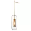 Стеклянное бра Coro VL5524W11 прозрачное цилиндр Vele Luce