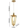 Подвесной светильник Lampion 4003-1P цвет золото Favourite