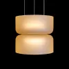Стеклянный подвесной светильник Totem 10466/2P Amber matte цилиндр цвет янтарь Loft It