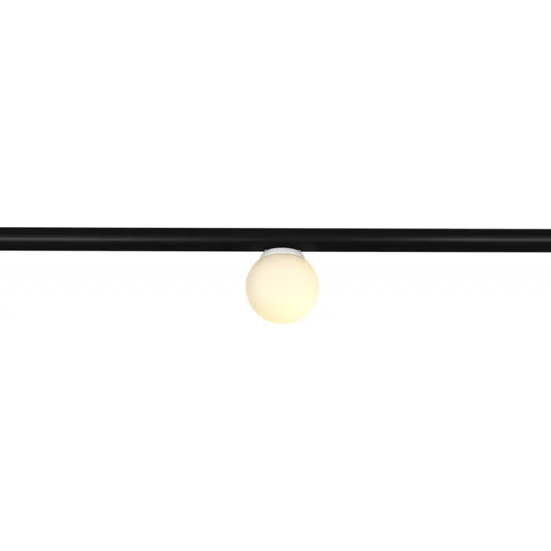 Стеклянный трековый светильник Super5 ST687.536.03 белый форма шар ST Luce