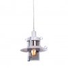 Стеклянный подвесной светильник Capri LDP 11327-1 WT цилиндр белый Lumina Deco