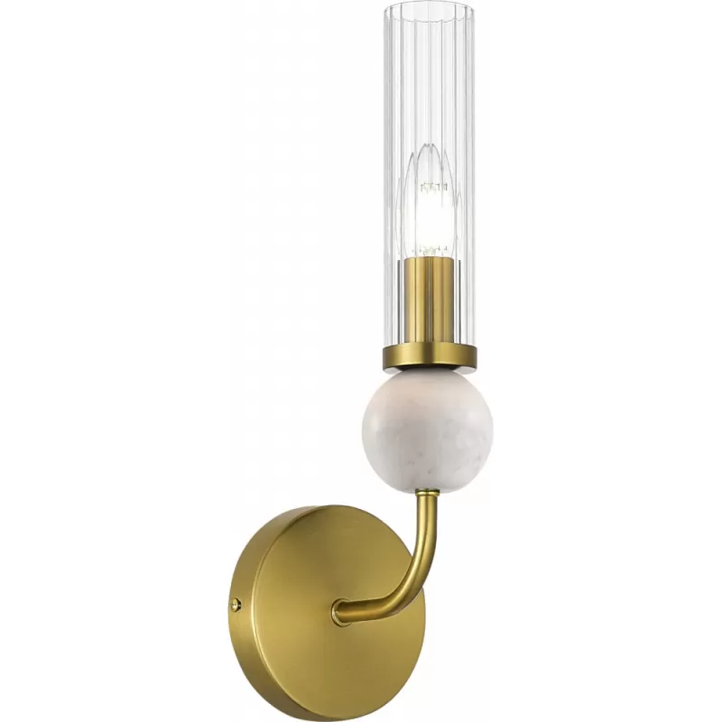 Стеклянное бра Medea SL1244.301.01 прозрачное цилиндр ST Luce Стеклянное бра Medea SL1244.301.01 прозрачное цилиндр ST Luce
