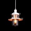 Стеклянный подвесной светильник Capri LDP 11327-1 WT цилиндр белый Lumina Deco